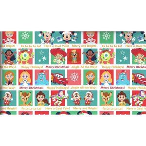 Hallmark Wrapping Paper Disney 100 Years Of Wonder Jumbo Roll Christmas 70 sq ft